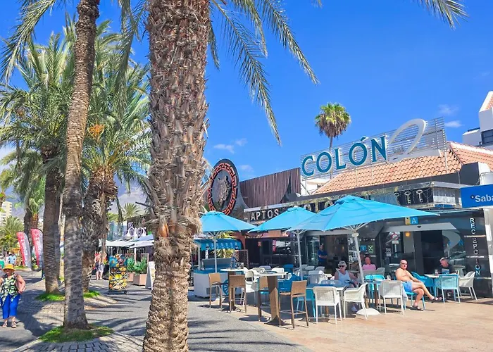 Colon Ii With Aircon, Pool Bar, Beachside - Playa De Americas 阿罗纳