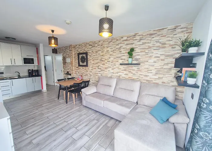 公寓 Colon Ii With Aircon, Pool Bar, Beachside - Playa De Americas 阿罗纳